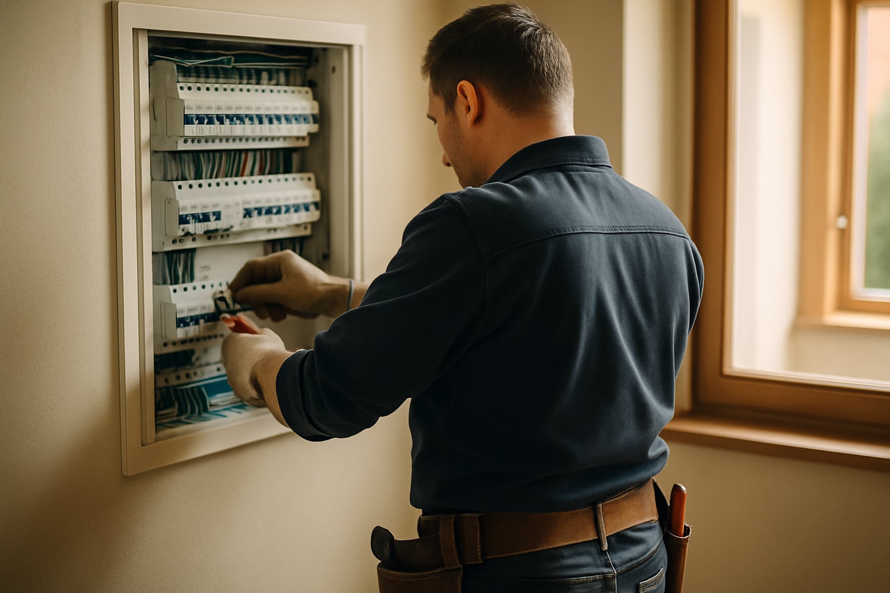 Elektriker bei der Arbeit – Elektrotechnik Karaca Singen